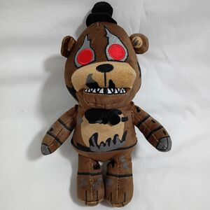 FNAF Five Nights at Freddys Fazbear 9" Plush Brown Red Eyes 2024 PhatMojo